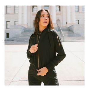 Albion Fit Black Bomber Jacket S